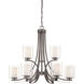 Minka-Lavery Parsons Studio 9 Light 32 inch Smoked Iron Chandelier Ceiling Light 4109-172 - Open Box