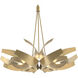 Corona 6 Light 35.1 inch Modern Brass Dining Pendant Ceiling Light, Large