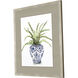 Fern House Blue and Green and White Framed Art