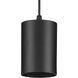 CYL RNDS 1 Light 5 inch Black Outdoor Pendant