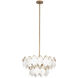 Manta 4 Light 25 inch Modern Gold Semi Flush Mount Ceiling Light