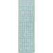 Mystique 96 X 30 inch Blue Runner, Wool