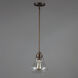 Dianne 1 Light 7.5 inch Oil Rubbed Bronze Single Pendant Ceiling Light in Hammer