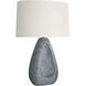Nathan 28 inch 150 watt Glacier Swirl and Antique Brass Table Lamp Portable Light