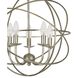 Somma Way 5 Light 17 inch Silver Mini Chandelier Ceiling Light