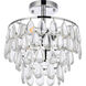 Mila 3 Light 12 inch Chrome Flush Mount Ceiling Light