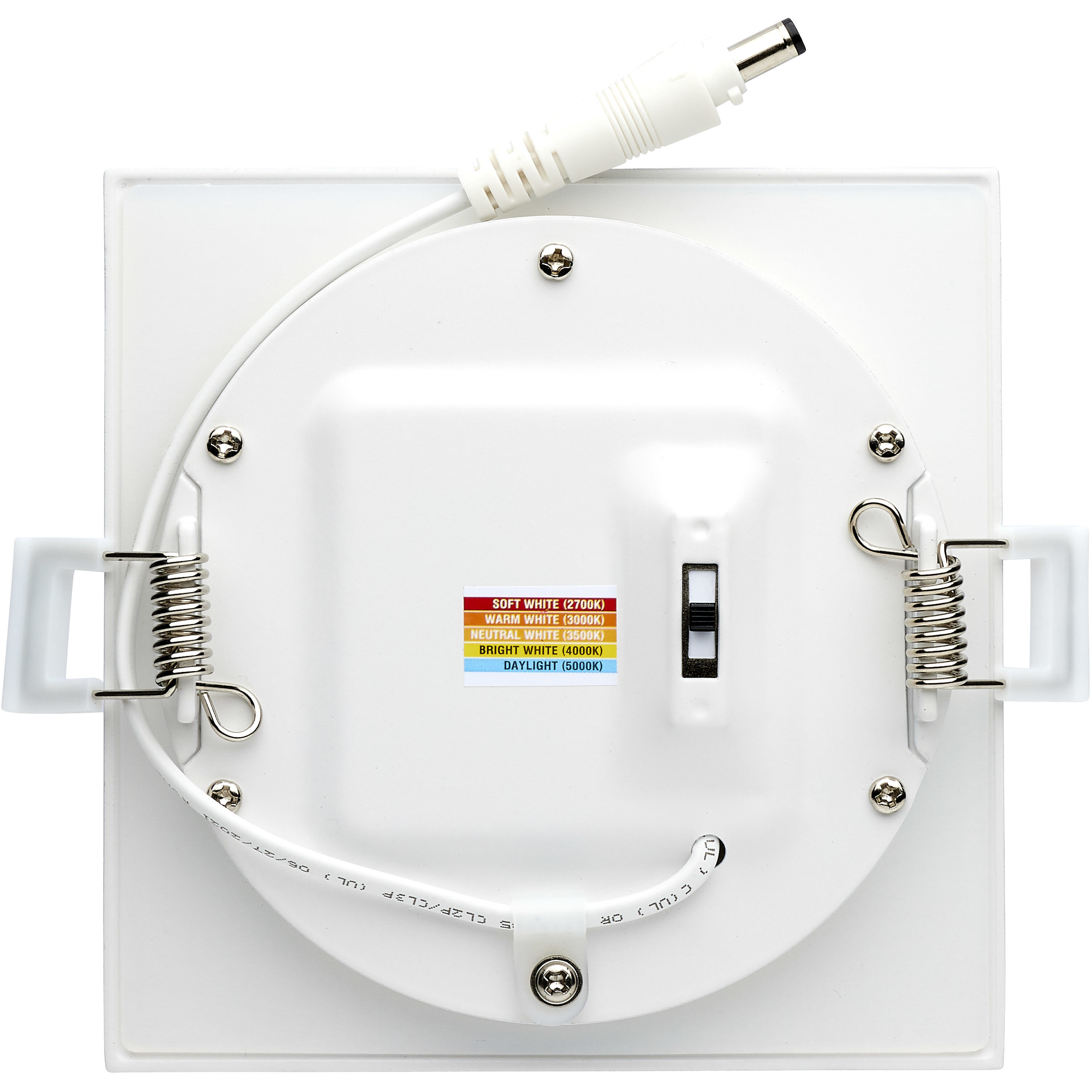 Edgewood White Recessed, Direct Wire