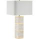 Casey 29.75 inch 150 watt Natural and Brass Table Lamp Portable Light