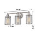 Verona 3 Light 20.25 inch Brushed Nickel Bath Vanity Wall Light