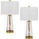 Heber 26 inch 100.00 watt Antique Brass Table Lamp Set Portable Light, Pair