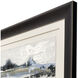 Slate Landscape Blue and Black and Gray and Multi Framed Art