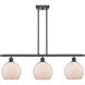 Ballston Farmhouse Chicken Wire LED 36 inch Matte Black Island Light Ceiling Light, Ballston