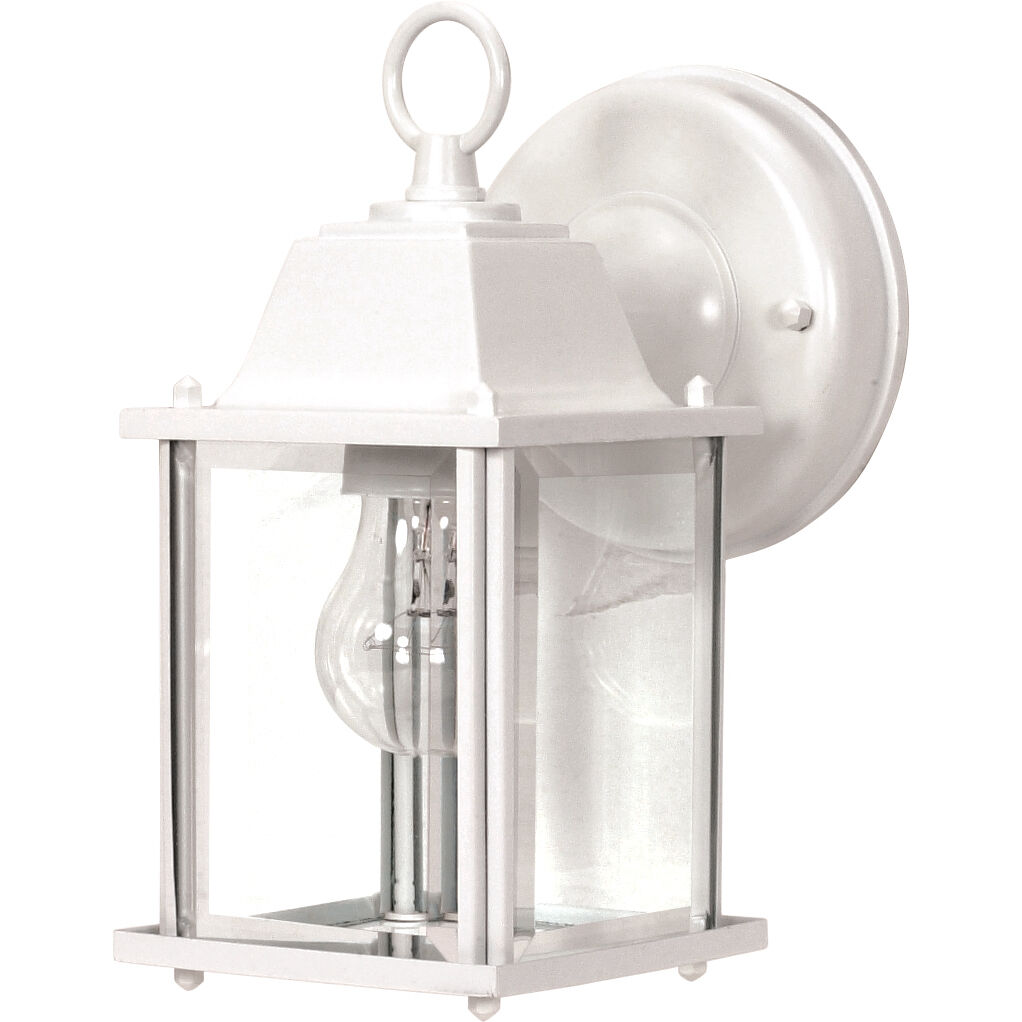Brentwood 1 Light 9 inch White Outdoor Wall Lantern