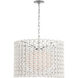 Fisher Weisman Catania LED 30 inch Polished Nickel Hanging Shade Ceiling Light