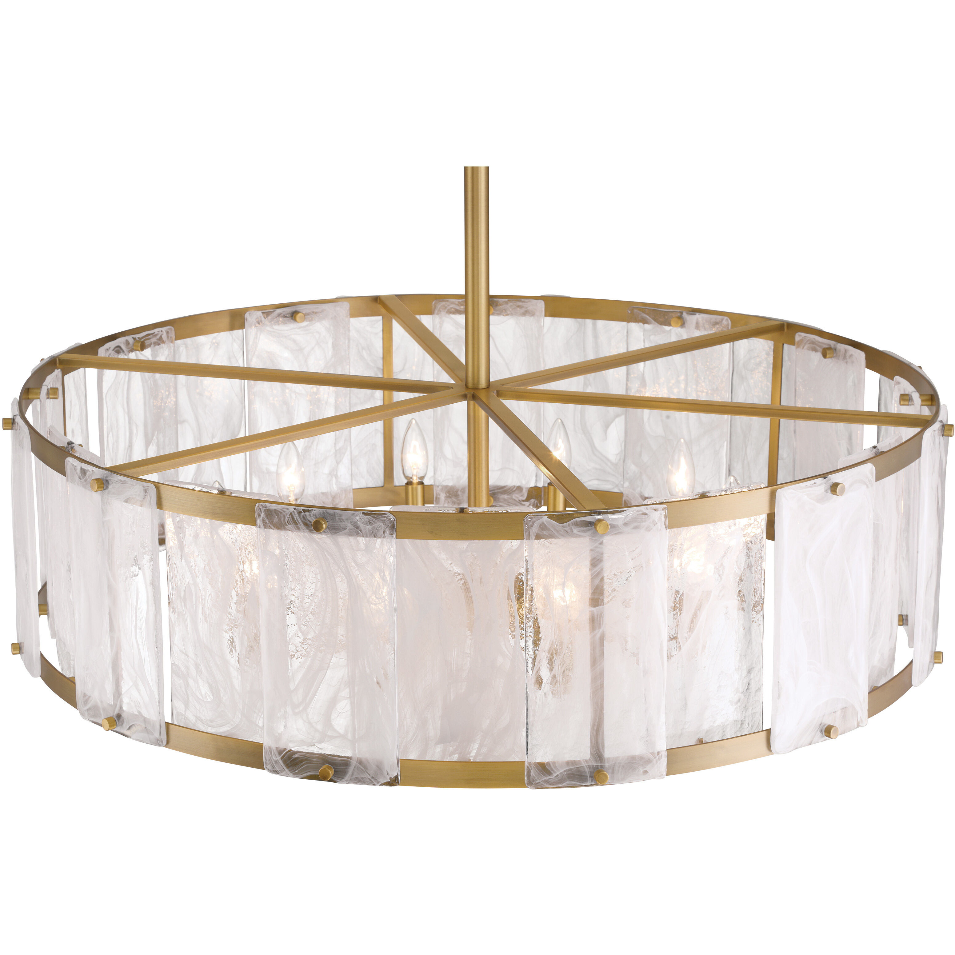 Veil 10 Light 36 inch Legacy Brass Pendant Ceiling Light