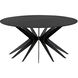 Spider 40 X 40 inch Matte Black Coffee Table