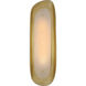 AERIN Samos LED 6.75 inch Gild Sculpted Sconce Wall Light