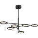 Spectica LED 26.5 inch Matte Black Chandelier Ceiling Light in LED 90 CRI 3000K, Integrated LED