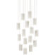 Escenia 15 Light 23 inch Natural/Painted Silver Multi-Drop Pendant Ceiling Light