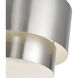 Zolana 2 Light 12 inch Brushed Nickel Semi Flush Mount Ceiling Light, Medium