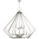 Prism 15 Light 42 inch Brushed Nickel Foyer Chandelier Ceiling Light