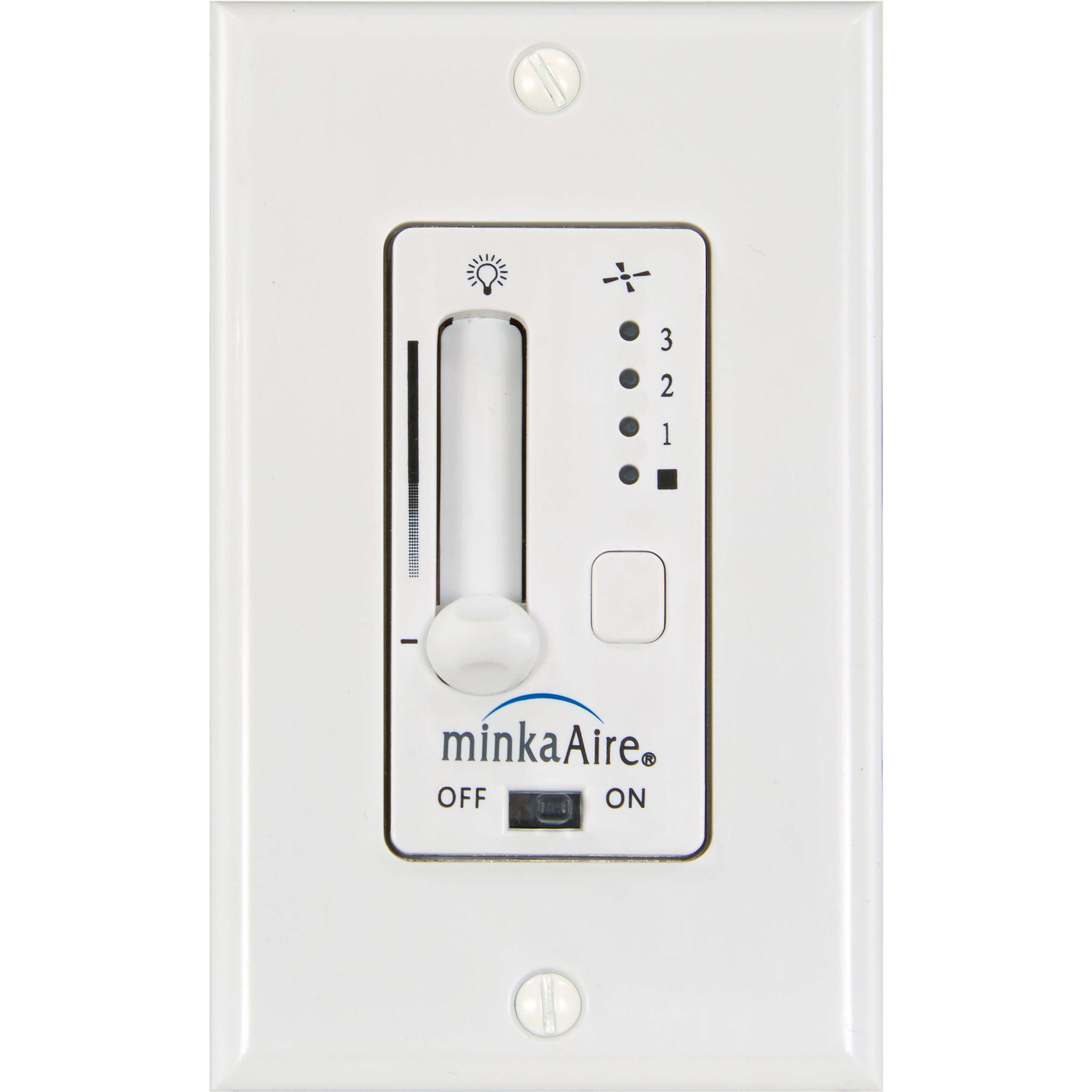 Aire White Dc Wall Fan Control