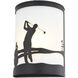 Links 1 Light 11 inch Black Indoor-Outdoor Wall Light