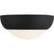 Alora Mood Rubio 2 Light 12.25 inch Matte Black/Opal Matte Glass Flush Mount Ceiling Light