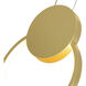 Pulley LED 8 inch Satin Gold Mini Pendant Ceiling Light