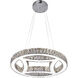 Beyond LED 20 inch Chrome Chandelier Ceiling Light