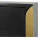 Cameron Black and Brass Gold Coating Cabinet