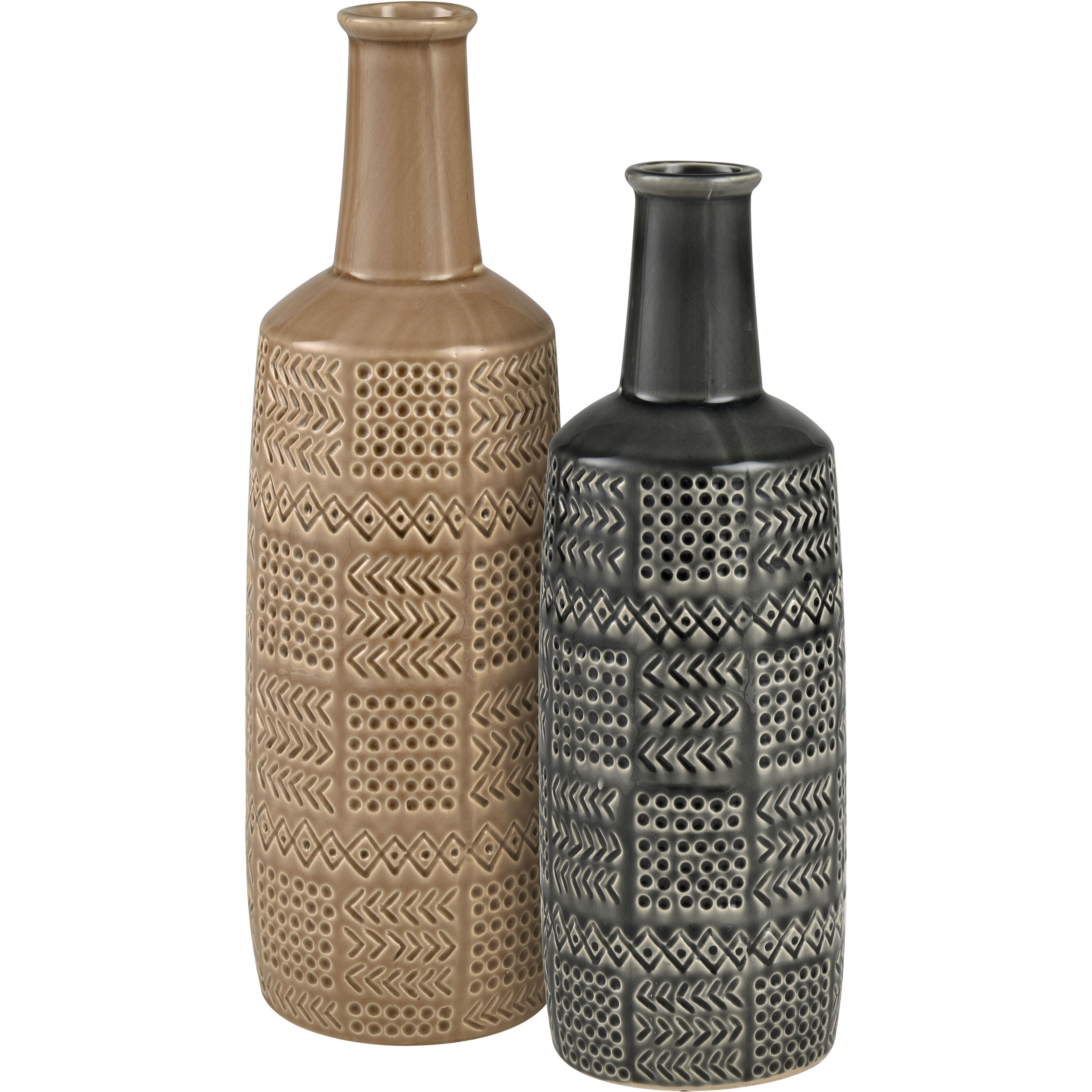 Graham 15.25 X 5 inch Vase in Black