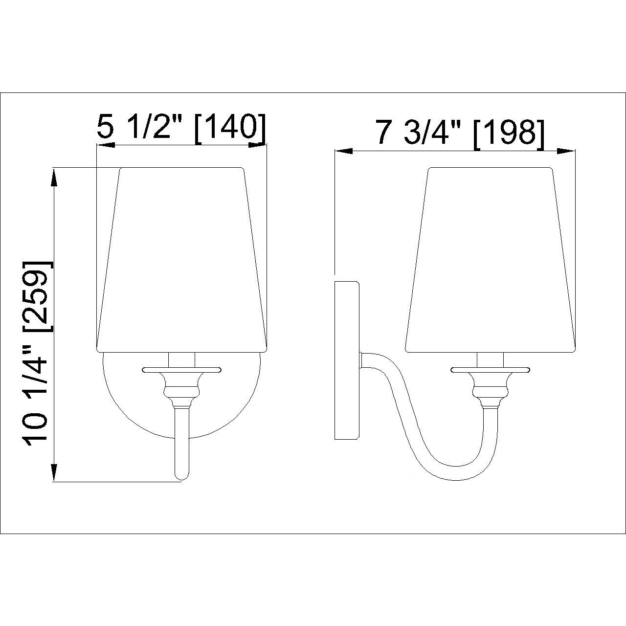 Gianna 1 Light 5.5 inch Modern Gold Wall Sconce Wall Light