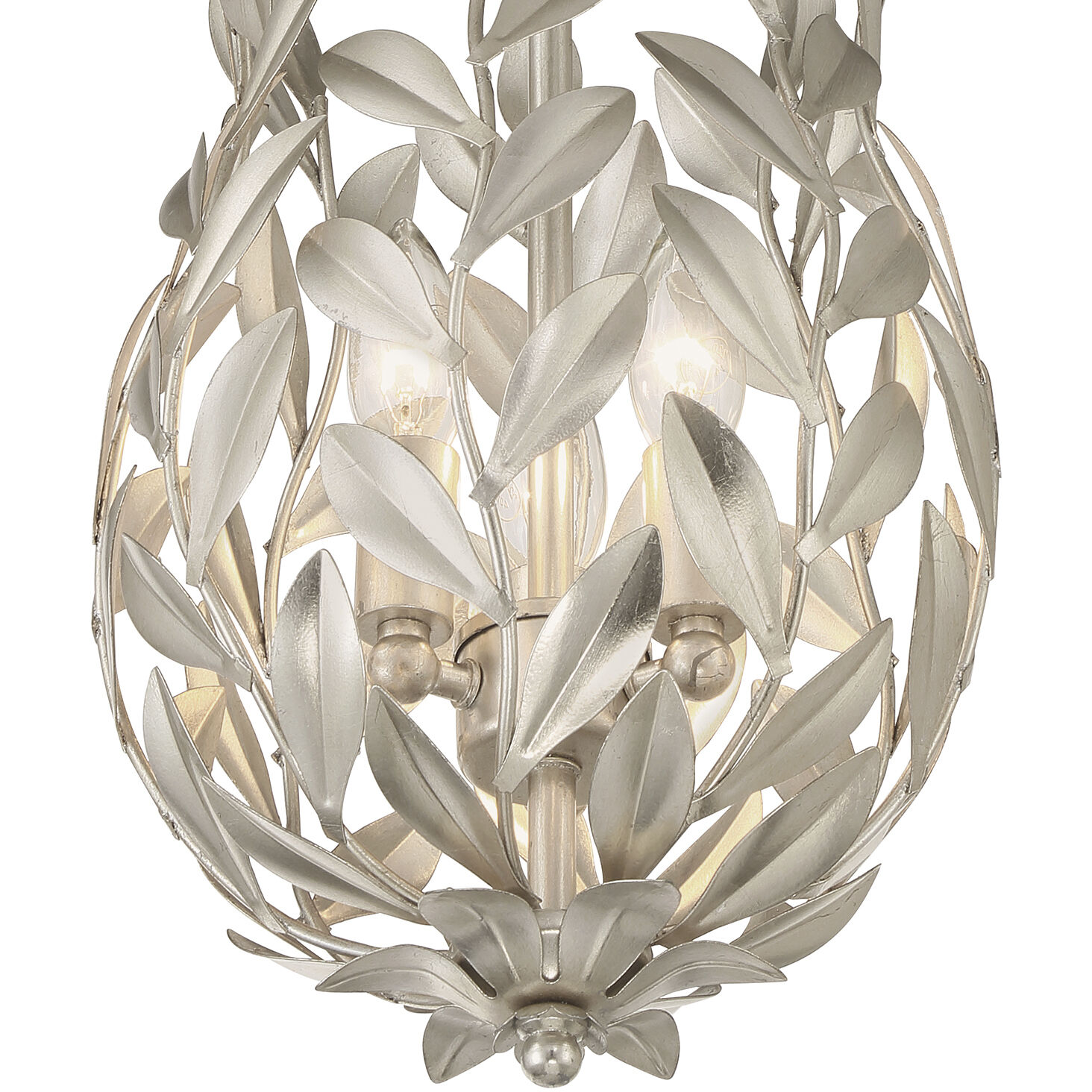 Broche 3 Light 9.5 inch Antique Silver Pendant Ceiling Light