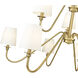 Gianna 9 Light 46 inch Modern Gold Chandelier Ceiling Light
