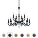 Signature Amadeus 15 Light 38 inch Heirloom Bronze Chandelier Ceiling Light