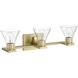 Gilford 3 Light 24 inch Champagne Gold Vanity Light Wall Light