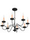 Heritage 8 Light 25 inch Black Chandelier Ceiling Light