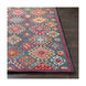 Olivia 36 X 24 inch Bright Pink/Dark Red/Charcoal/Peach/Wheat/Tan/Aqua Rugs, Rectangle