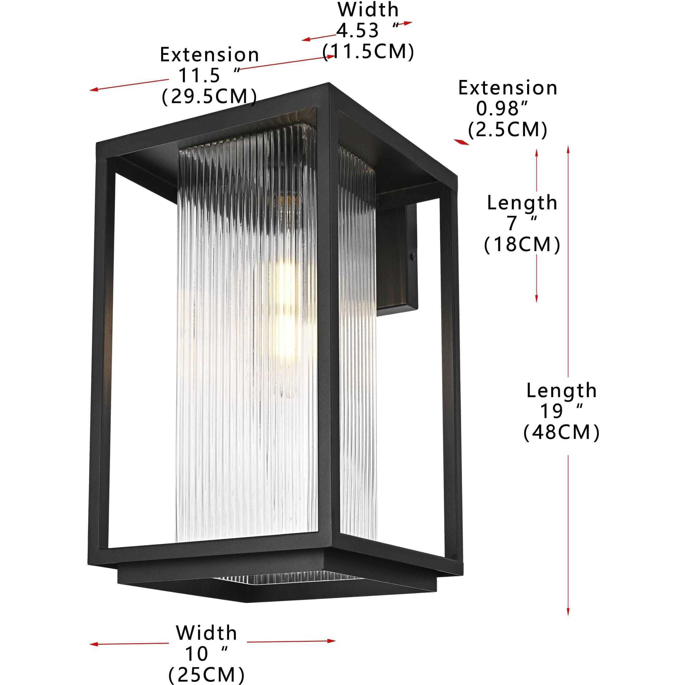 Ludlow 1 Light 19 inch Black Outdoor Wall Sconce