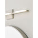 Sean Lavin Tris LED 25.6 inch Satin Nickel Bath Light Wall Light in LED 90 CRI 3000K, Integrated LED