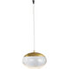 Athena LED 2.4 inch Matte Black and Brushed Brass Pendant Ceiling Light