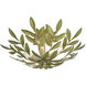 Broche 4 Light 20.75 inch Champagne Green Tea Semi Flush Ceiling Light