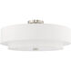 Meridian 5 Light 22 inch Brushed Nickel Semi-Flush Mount Ceiling Light