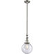 Franklin Restoration Beacon 1 Light 8 inch Brushed Satin Nickel Mini Pendant Ceiling Light in Incandescent, Seedy, Franklin Restoration