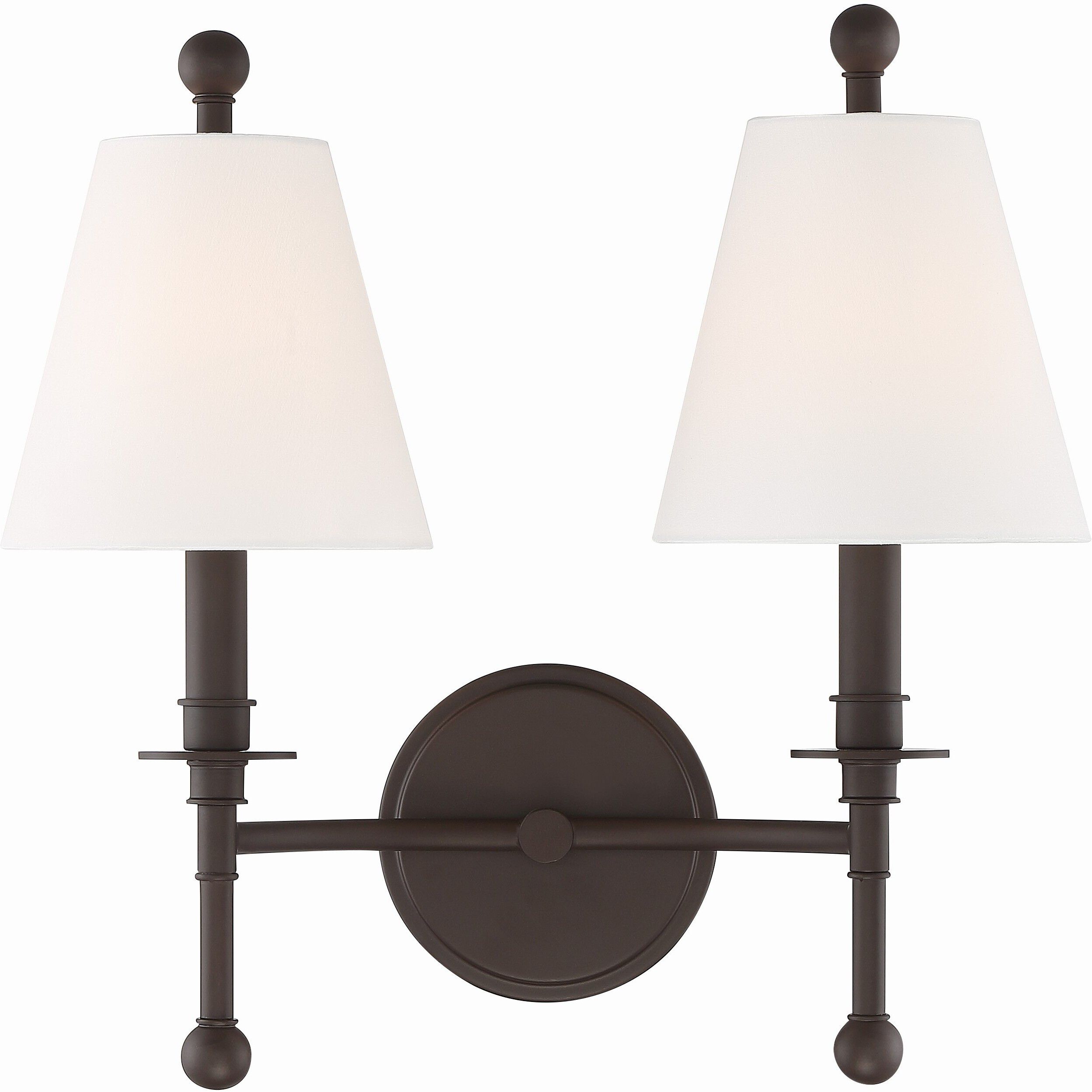 Riverdale Bath Wall Light in Dark Bronze