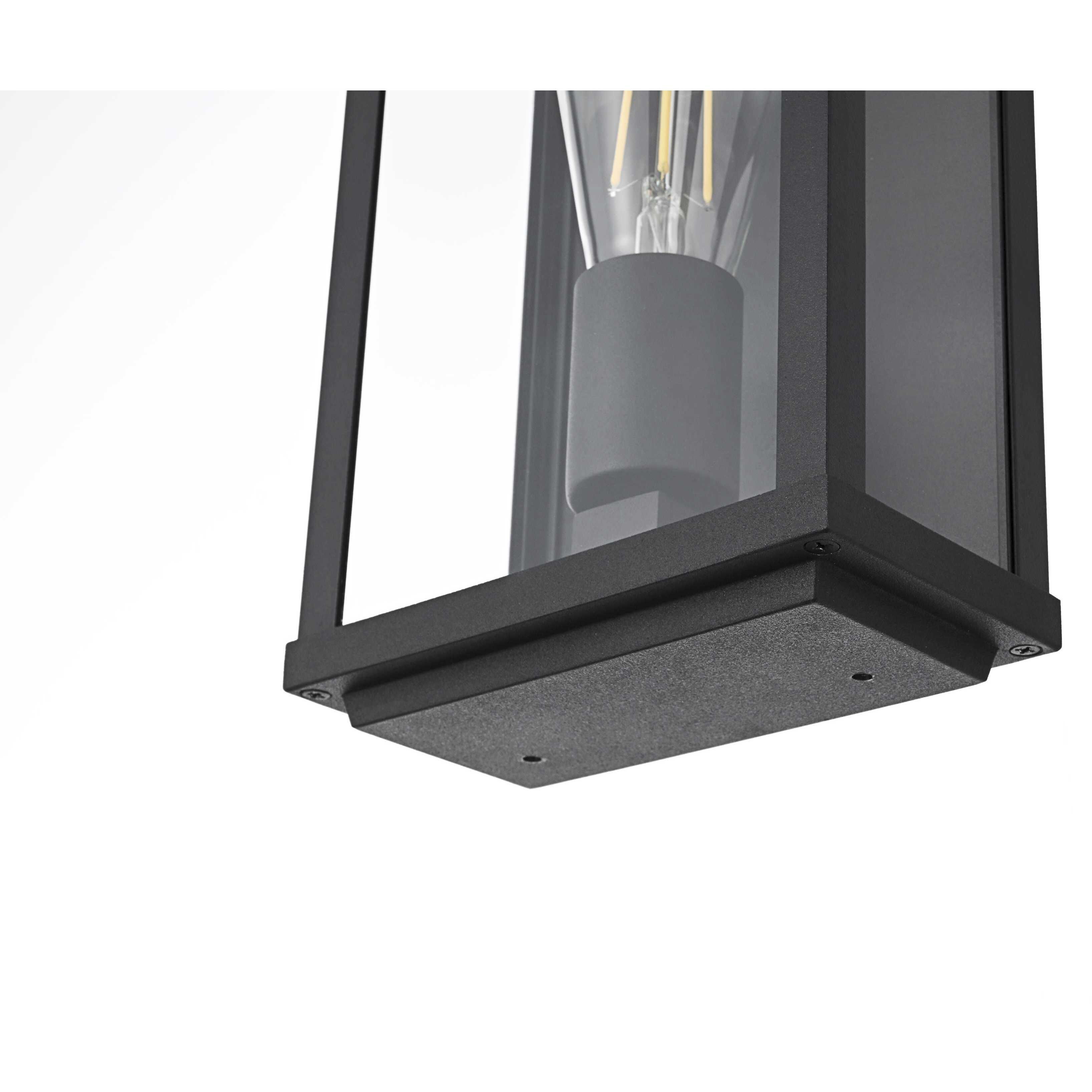 Santos 1 Light 10 inch Black Outdoor Wall Sconce