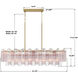 Addis 14 Light 51.75 inch Aged Brass Linear Chandelier Ceiling Light in Spring