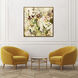 Modern Wildflower Green and Beige and Pink and Red Canvas