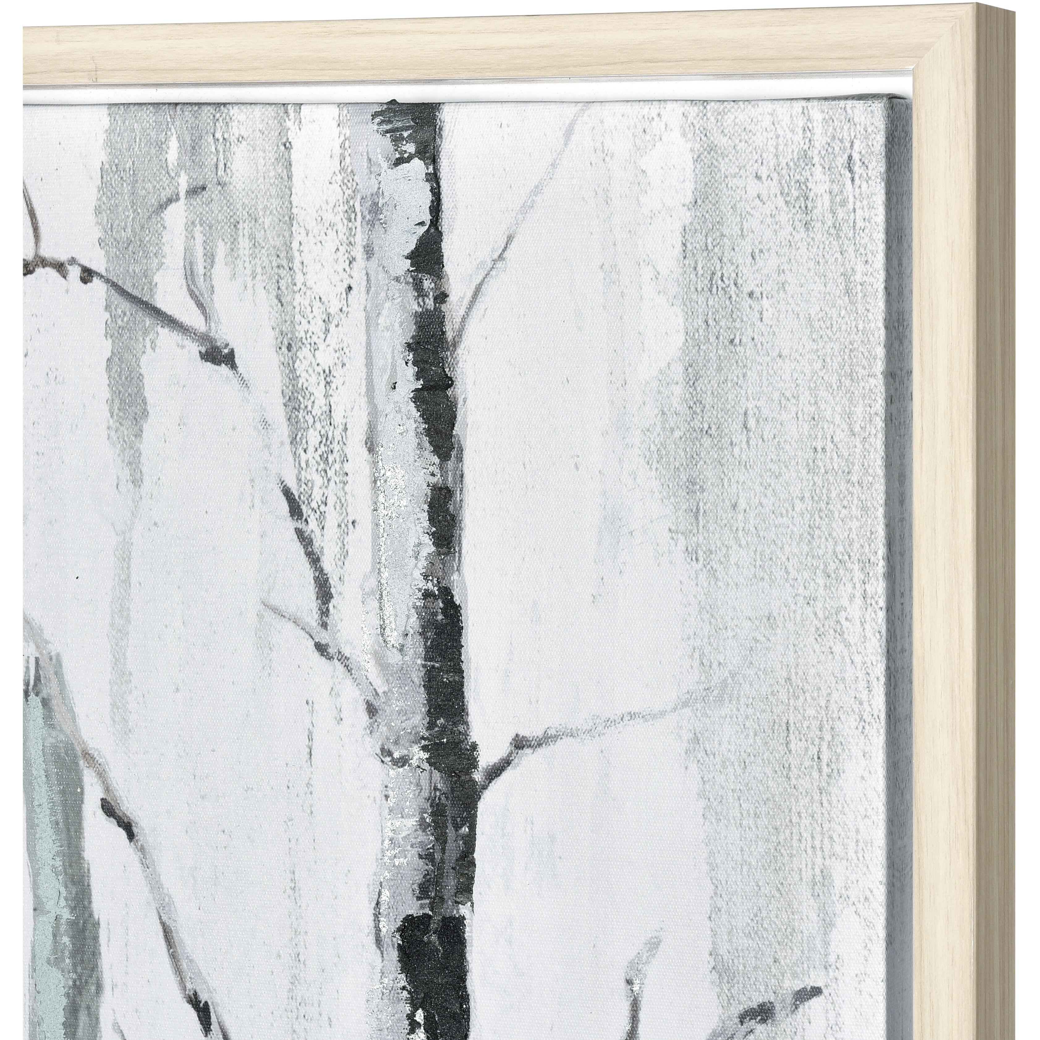 Jordan Forest Off White with Black and Antique Gold Framed Wall Art
